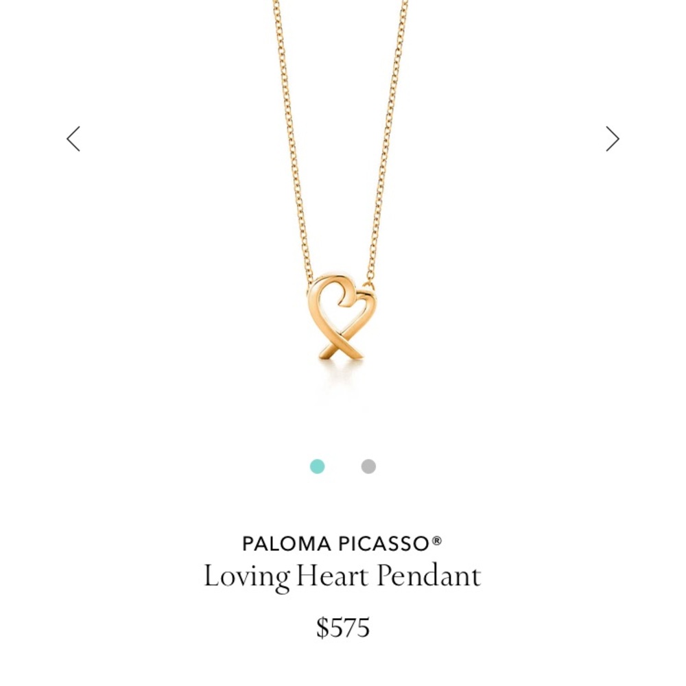 Tiffany & co. Paloma Picasso loving heart pendant